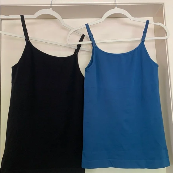 Shapermint Blue and Black Camisoles, Set of 2, Size XL - Picture 2 of 4